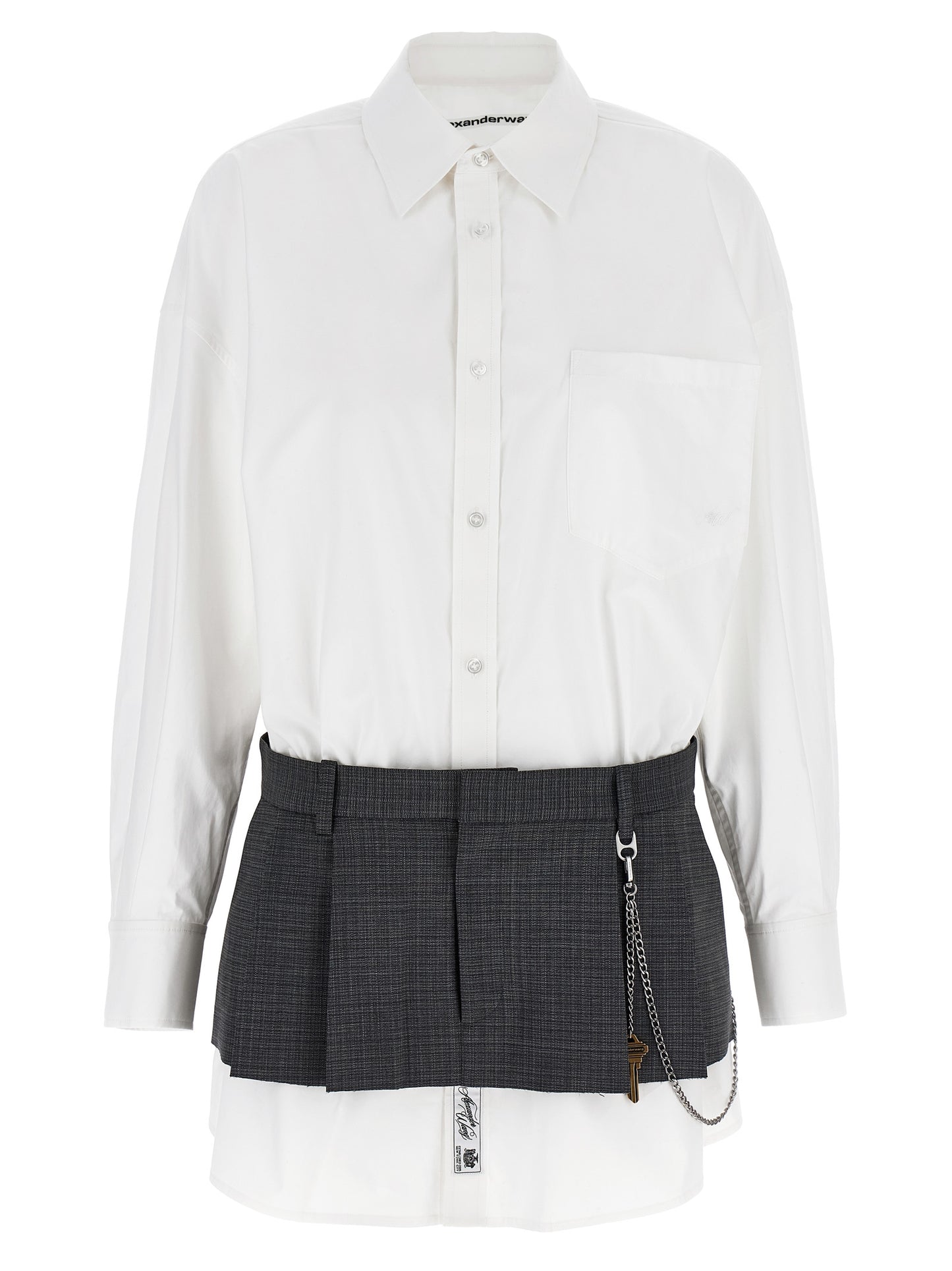 Alexander Wang Women 'Pre-Styled Shirt Dress W Chain' Dress ALEXANDER WANG