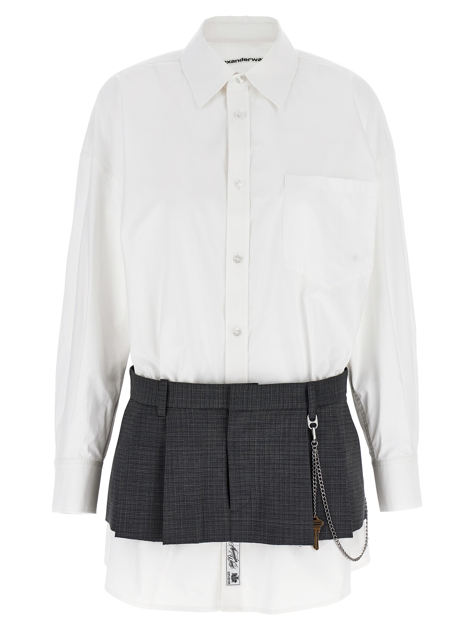 Alexander Wang Women 'Pre-Styled Shirt Dress W Chain' Dress ALEXANDER WANG