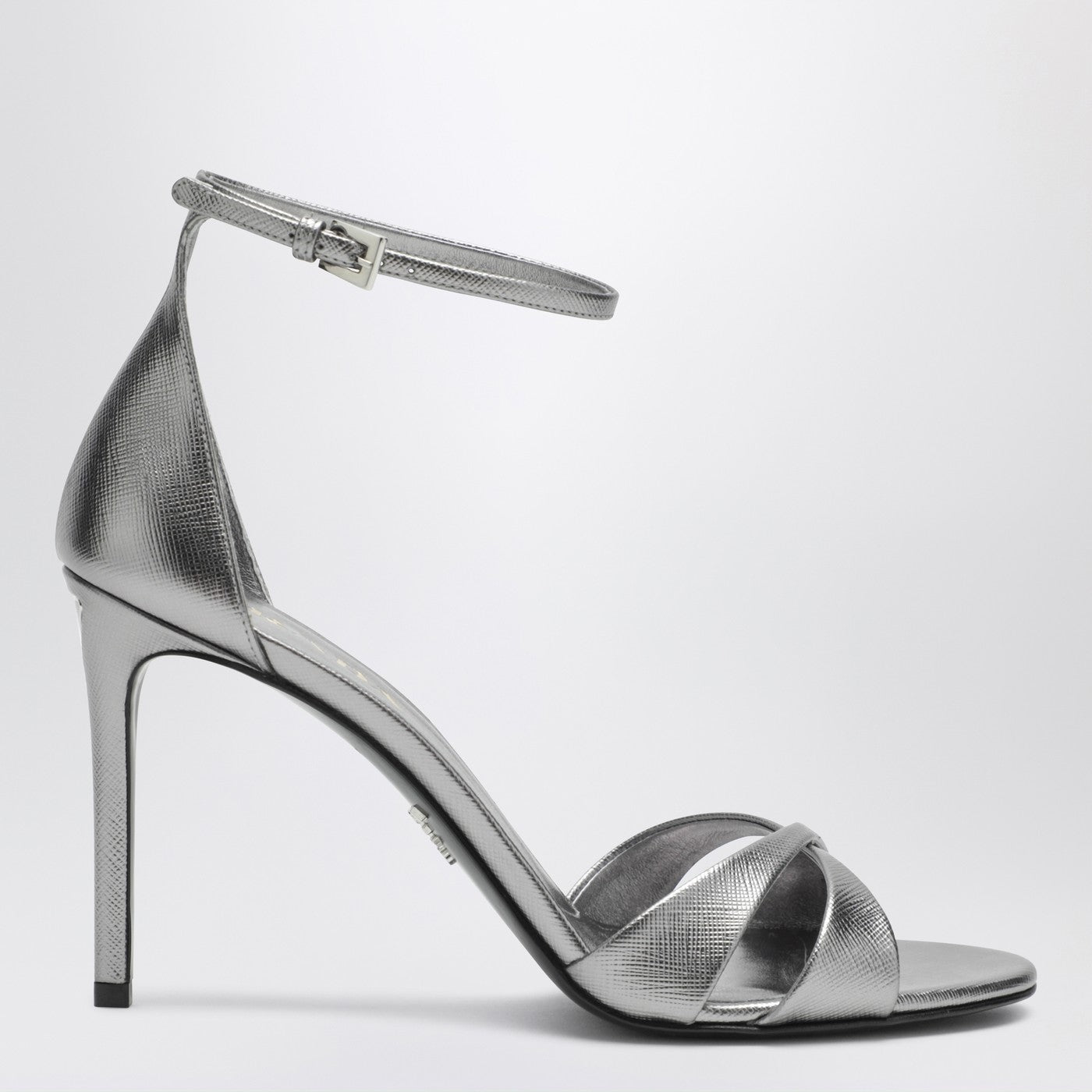 Prada Silver Heeled Sandals Women PRADA