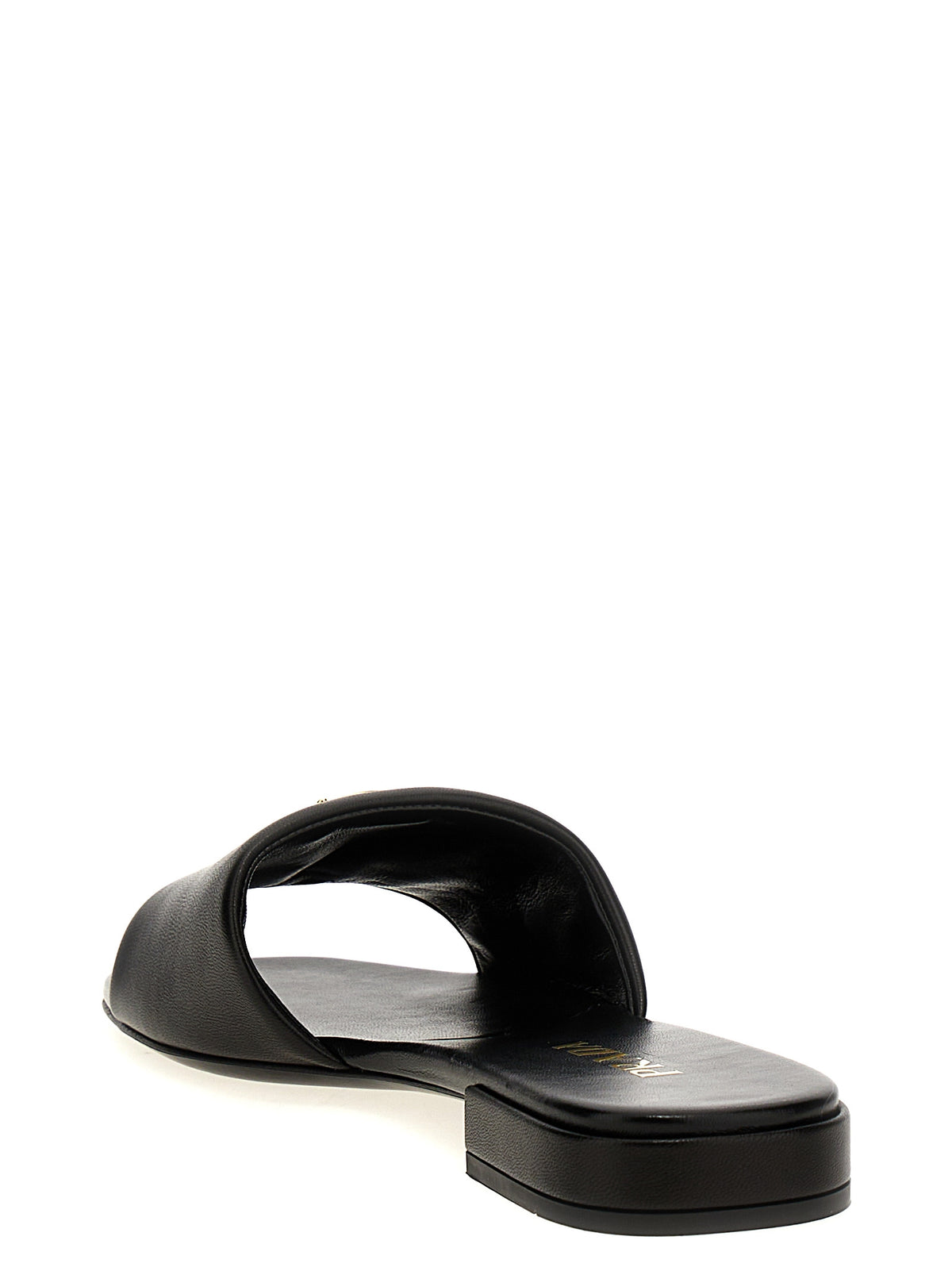 Prada Women Logo Leather Sandals PRADA