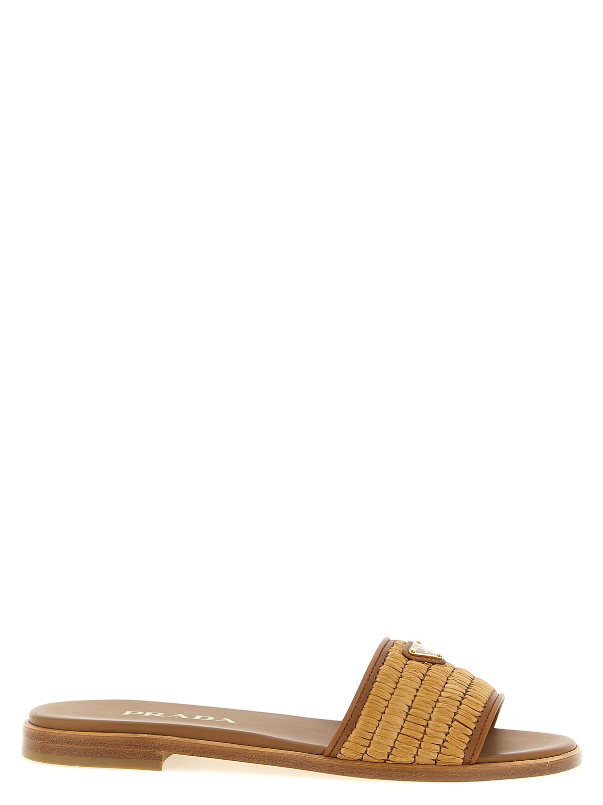 Prada Women Raffia Slides PRADA