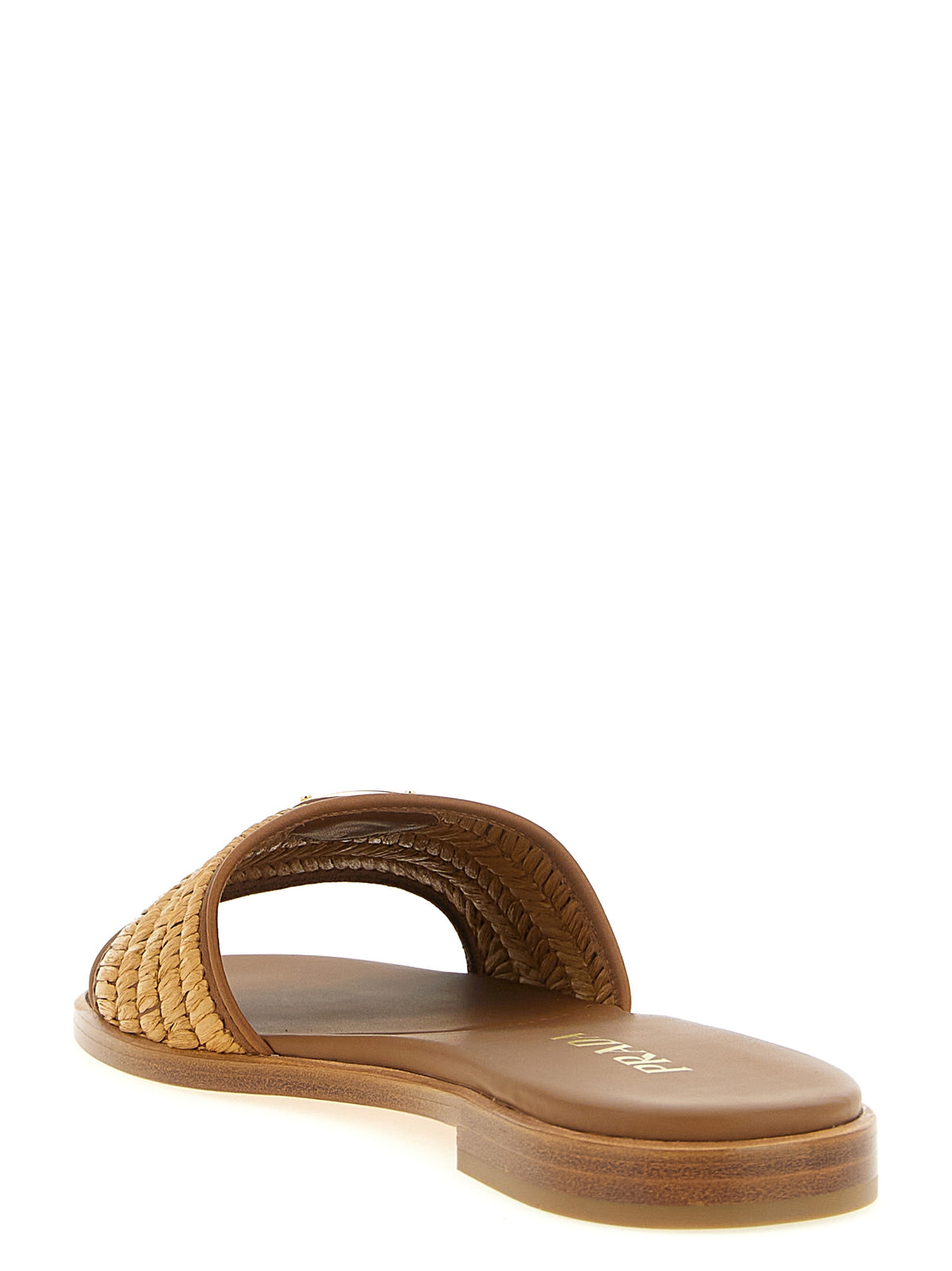 Prada Women Raffia Slides PRADA