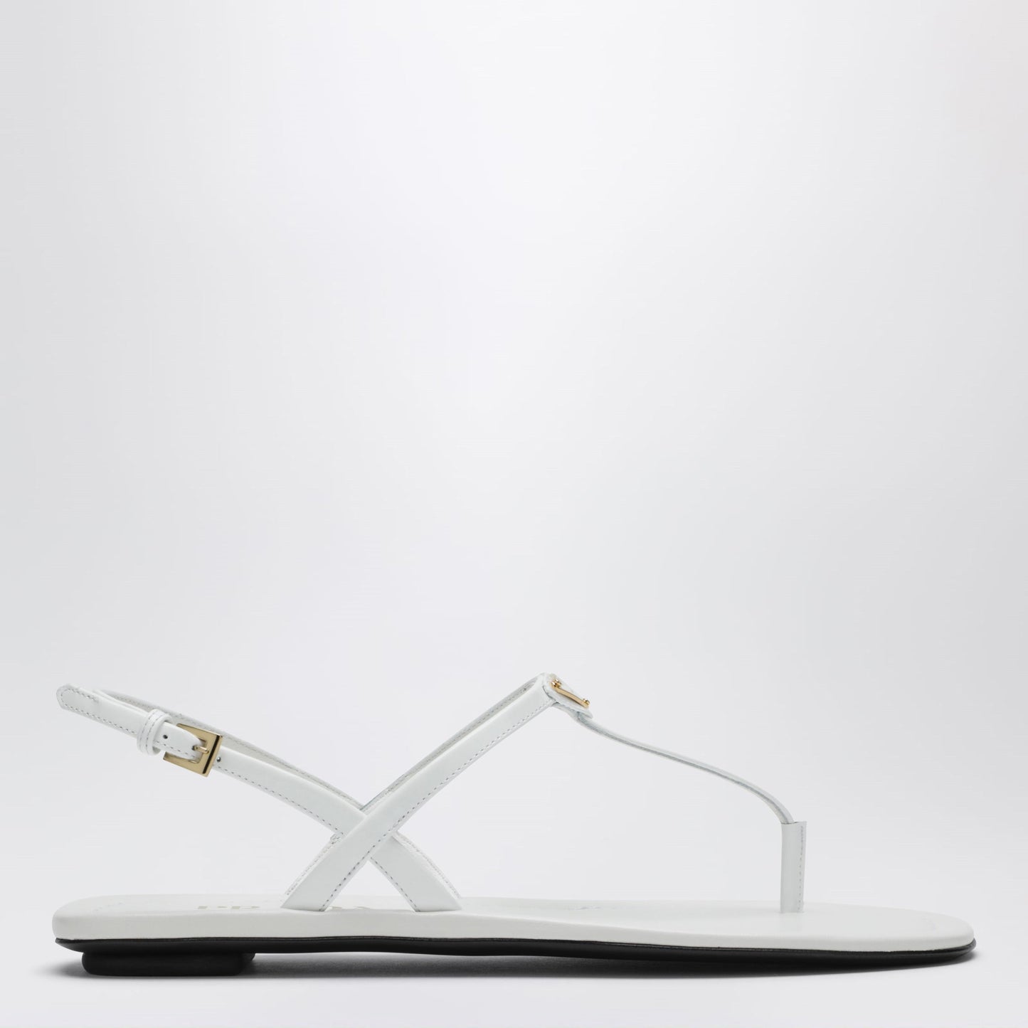 Prada White Patent Leather Thong Sandals Women PRADA