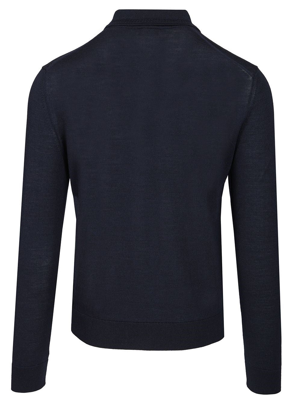 Etro Men Wool And Silk Polo Shirt
