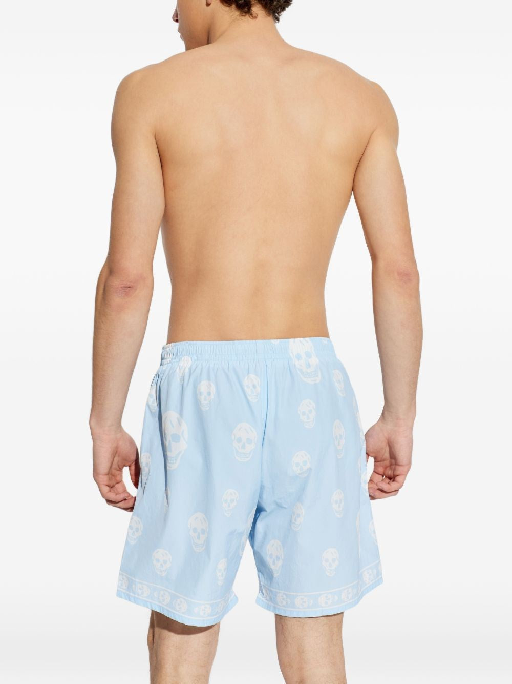 Mcqueen Men Swim Shorts With Skull Motif ALEXANDER MCQUEEN