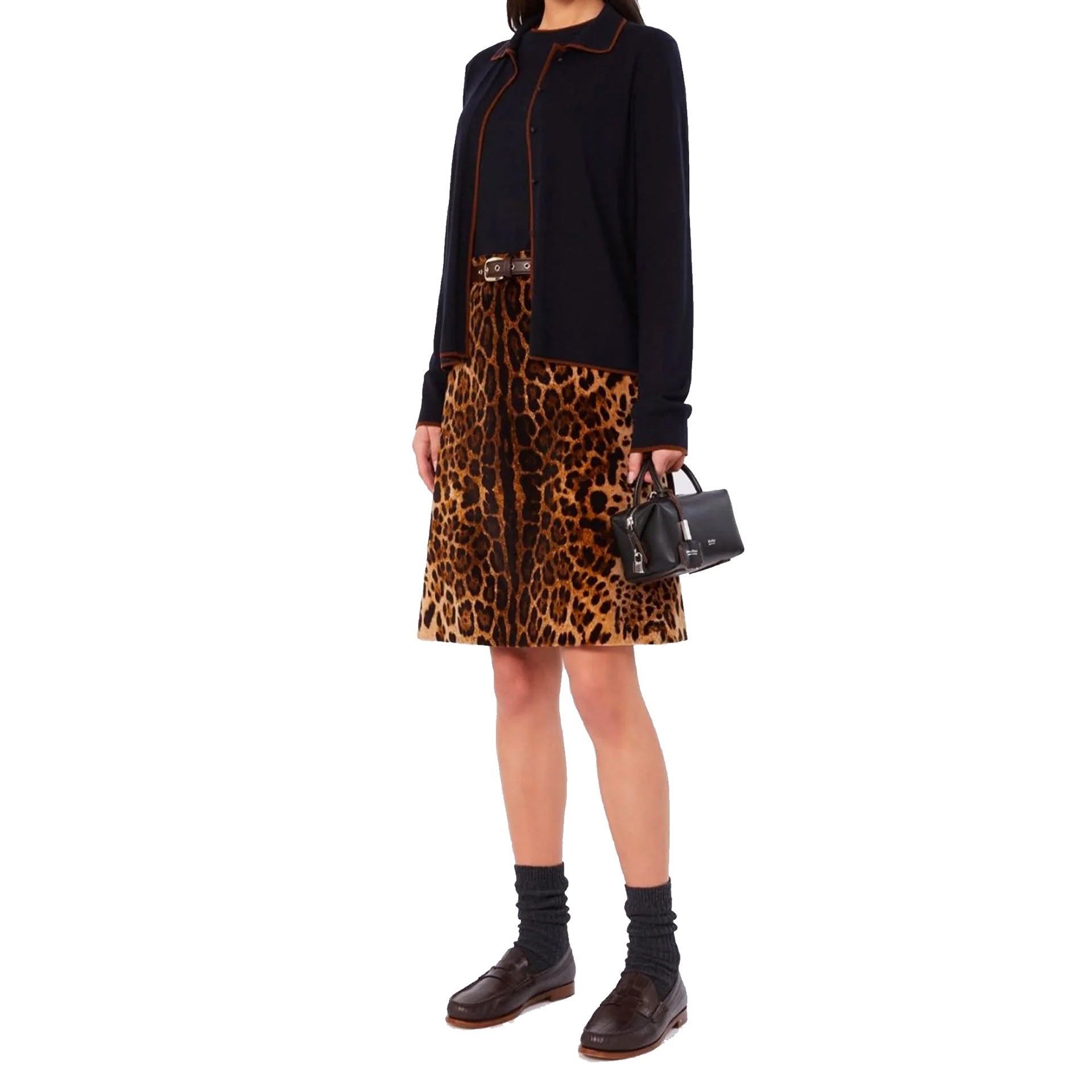 Max Mara Leopard Falange Skirt Women MAX MARA STUDIO