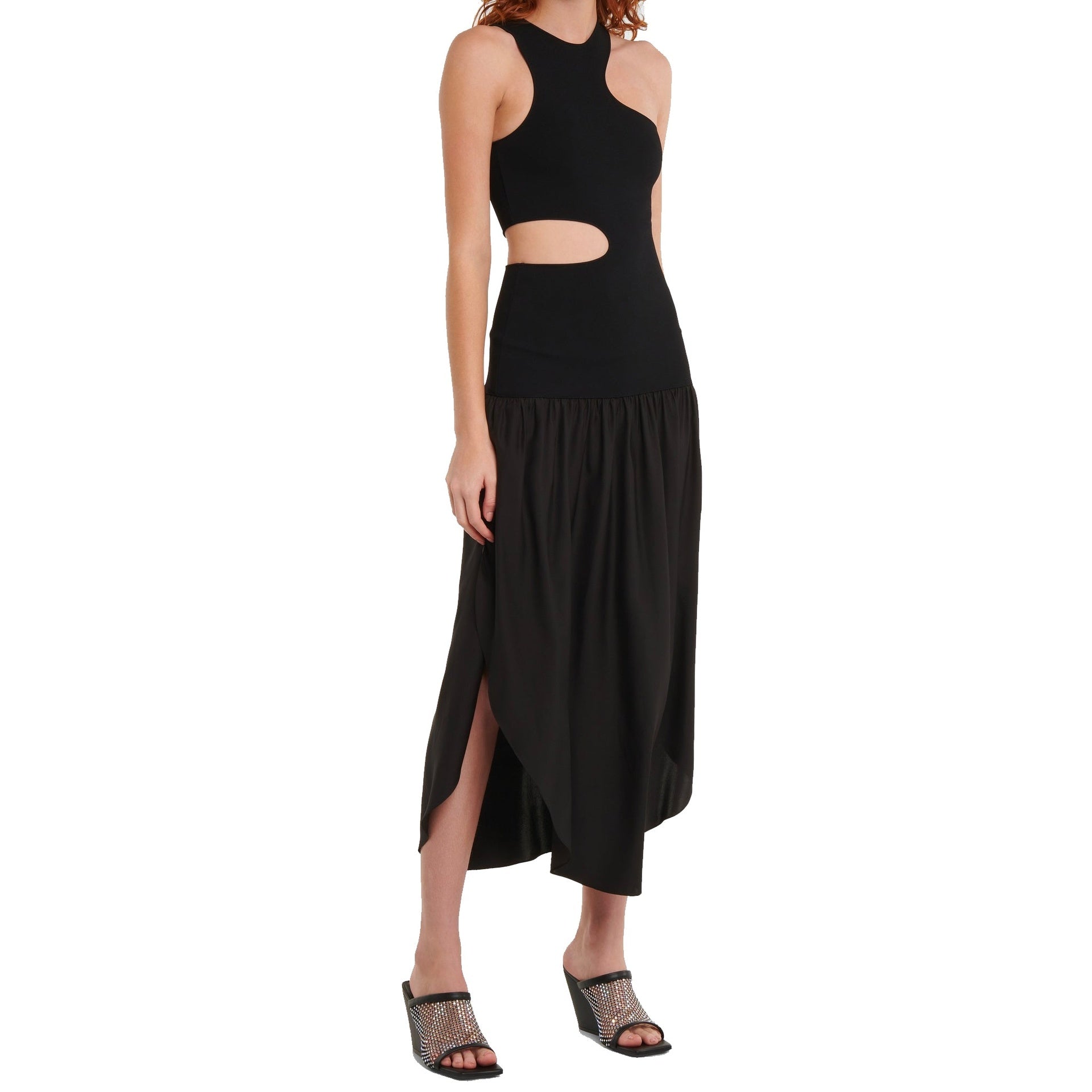 Stella Mccartney Silk Cut-Out Maxi Dress Women STELLA MCCARTNEY