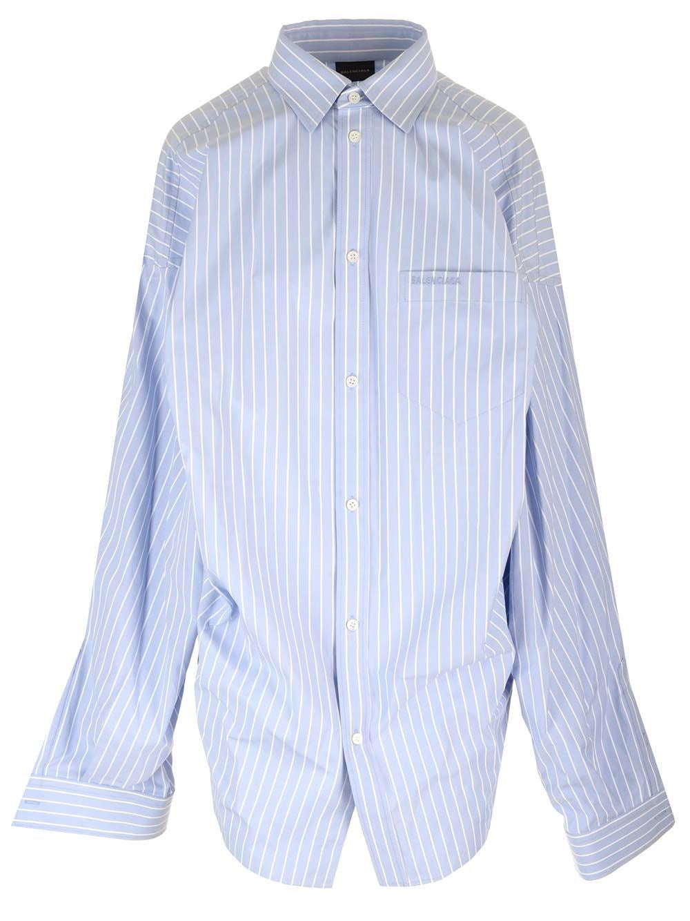 Balenciaga Women Large Fit Asymmetric Shirt BALENCIAGA