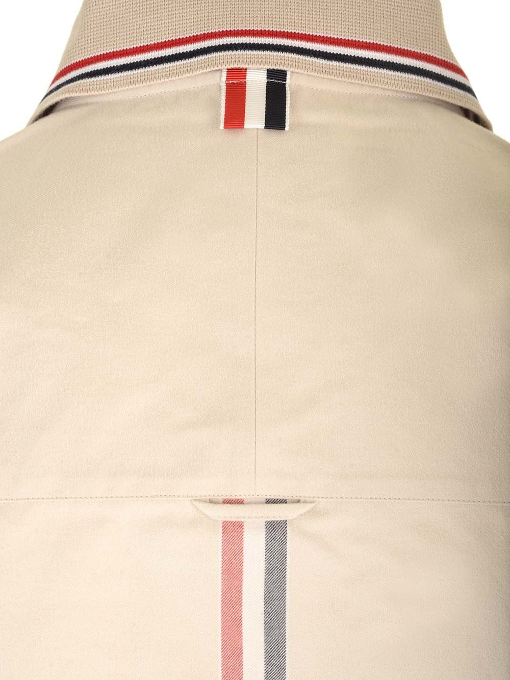 Thom Browne Men Stripe Cotton Flannel Oversized Shirt THOM BROWNE
