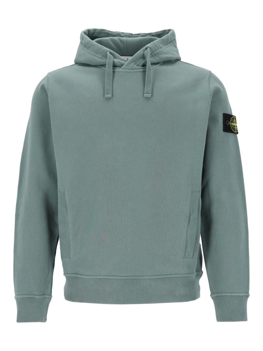 Stone Island Men Brushed Organic Cotton Hoodie STONE ISLAND