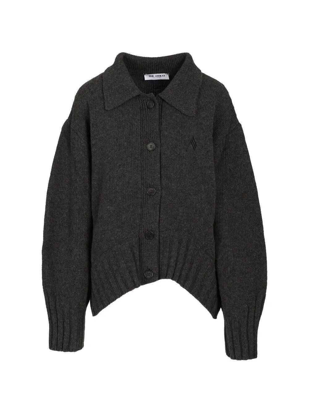 The Attico Women Cardigan With Embroidered Logo THE ATTICO