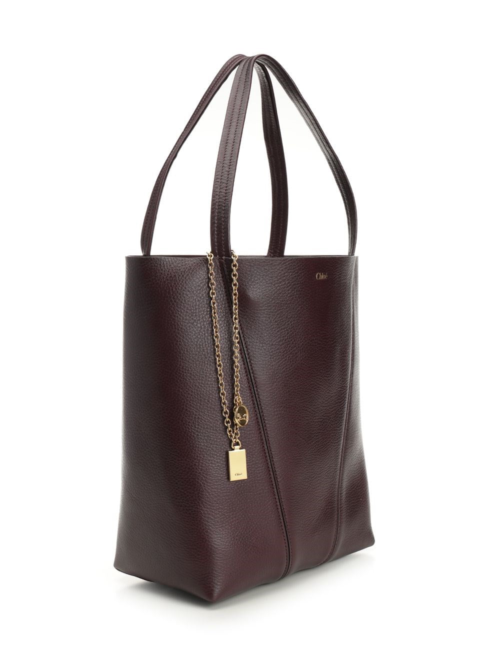 Chloe' Women Chloé Spin Large Hammered Leather Tote Bag CHLOE
