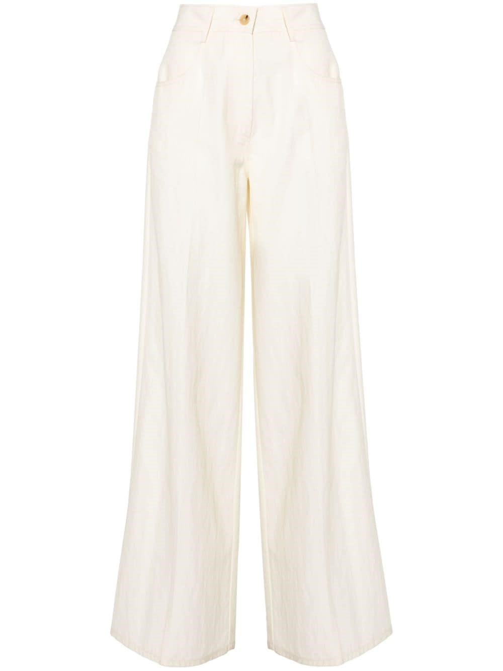 Forte_Forte Women Viscose And Cotton Twill Trousers FORTE FORTE