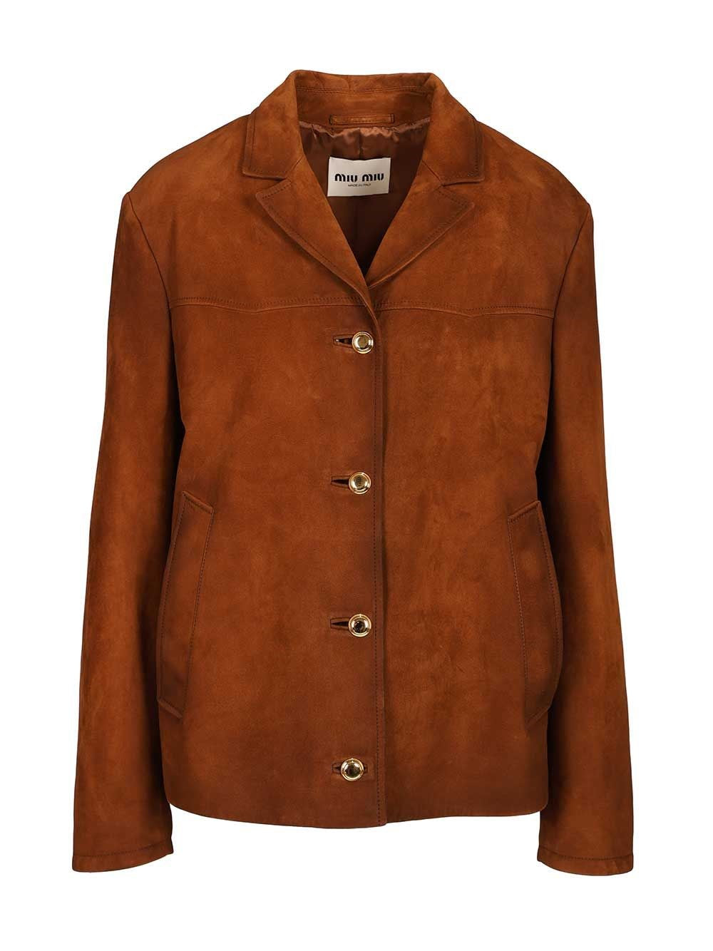 Miu Miu Women Suede Jacket MIU MIU