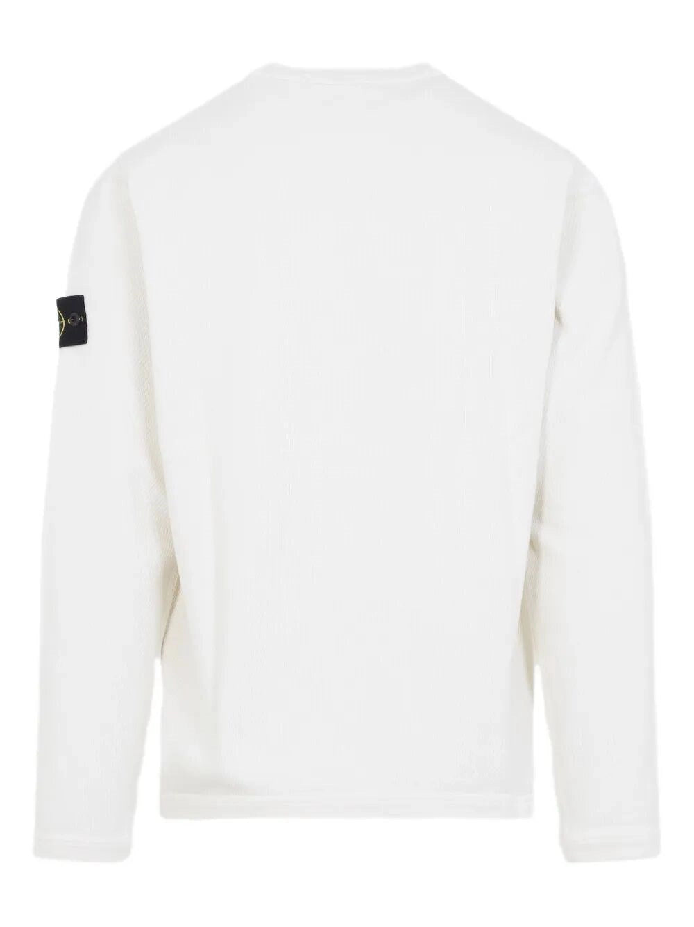 Stone Island Men Mesh Stitch Organic Cotton Fleece Sweatshirt STONE ISLAND