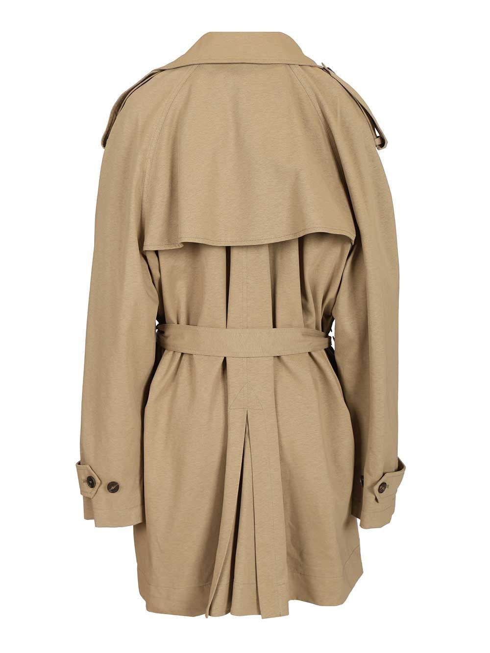 Balenciaga Women Cropped Trench Coat BALENCIAGA