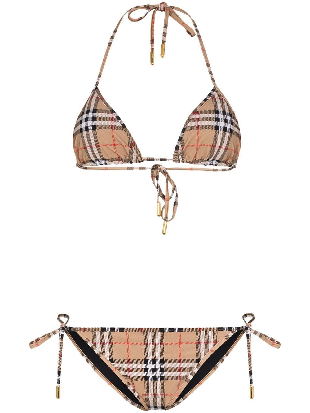 Burberry Women Burberry Check Triangle Bikini BURBERRY