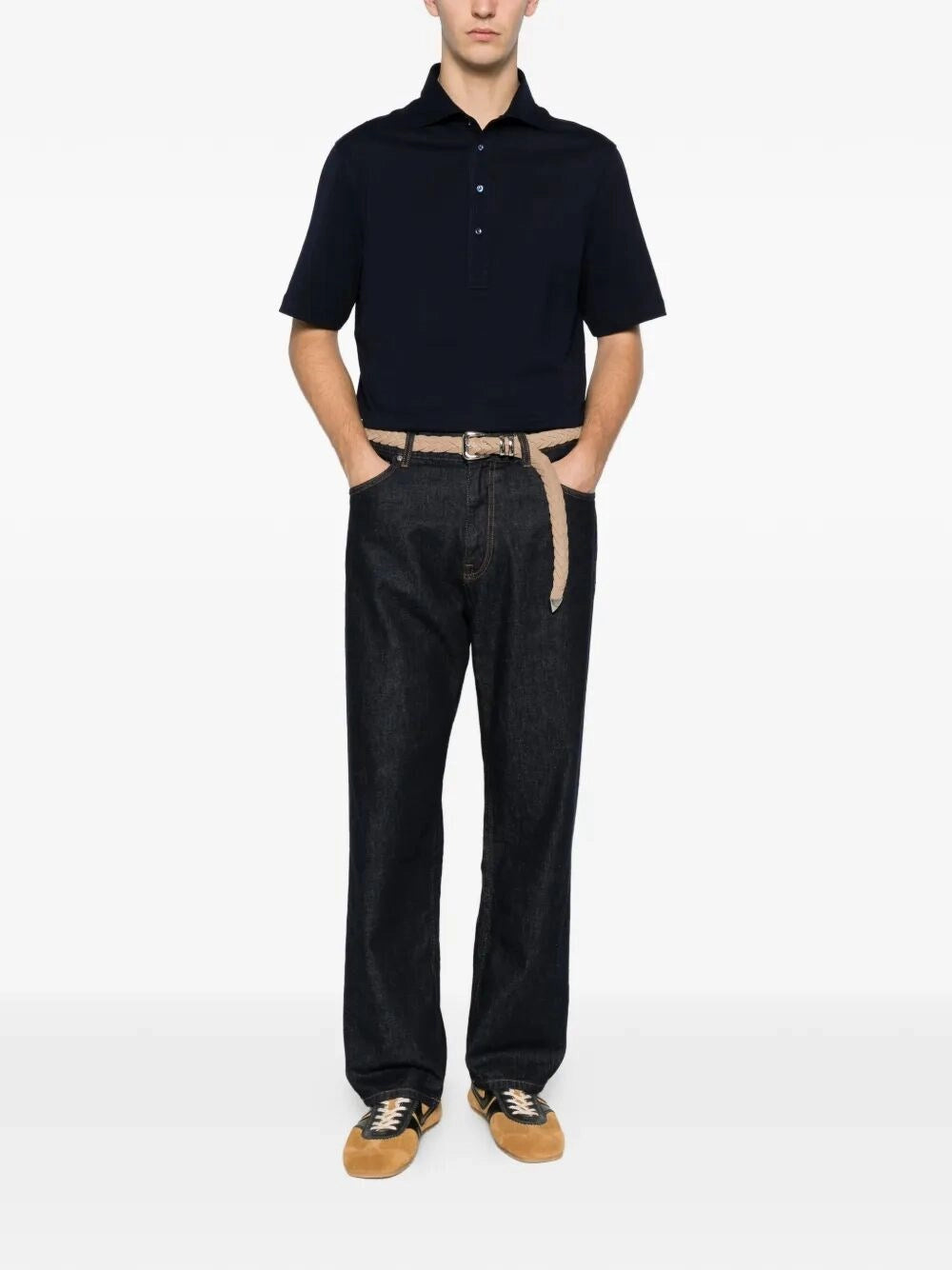 Brunello Cucinelli Men Short Sleeve Polo BRUNELLO CUCINELLI