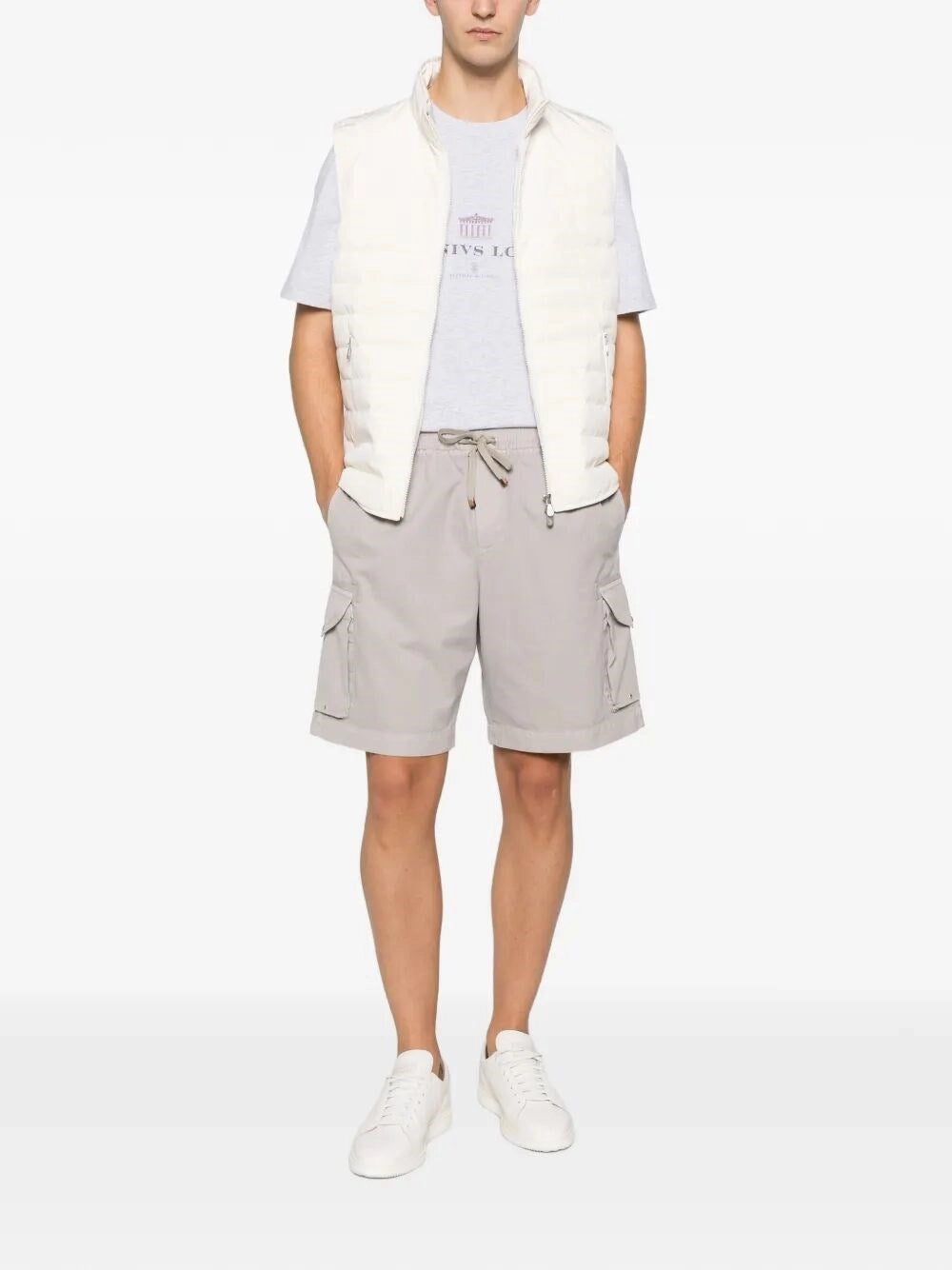 Brunello Cucinelli Men Crew-Neck T-Shirt BRUNELLO CUCINELLI