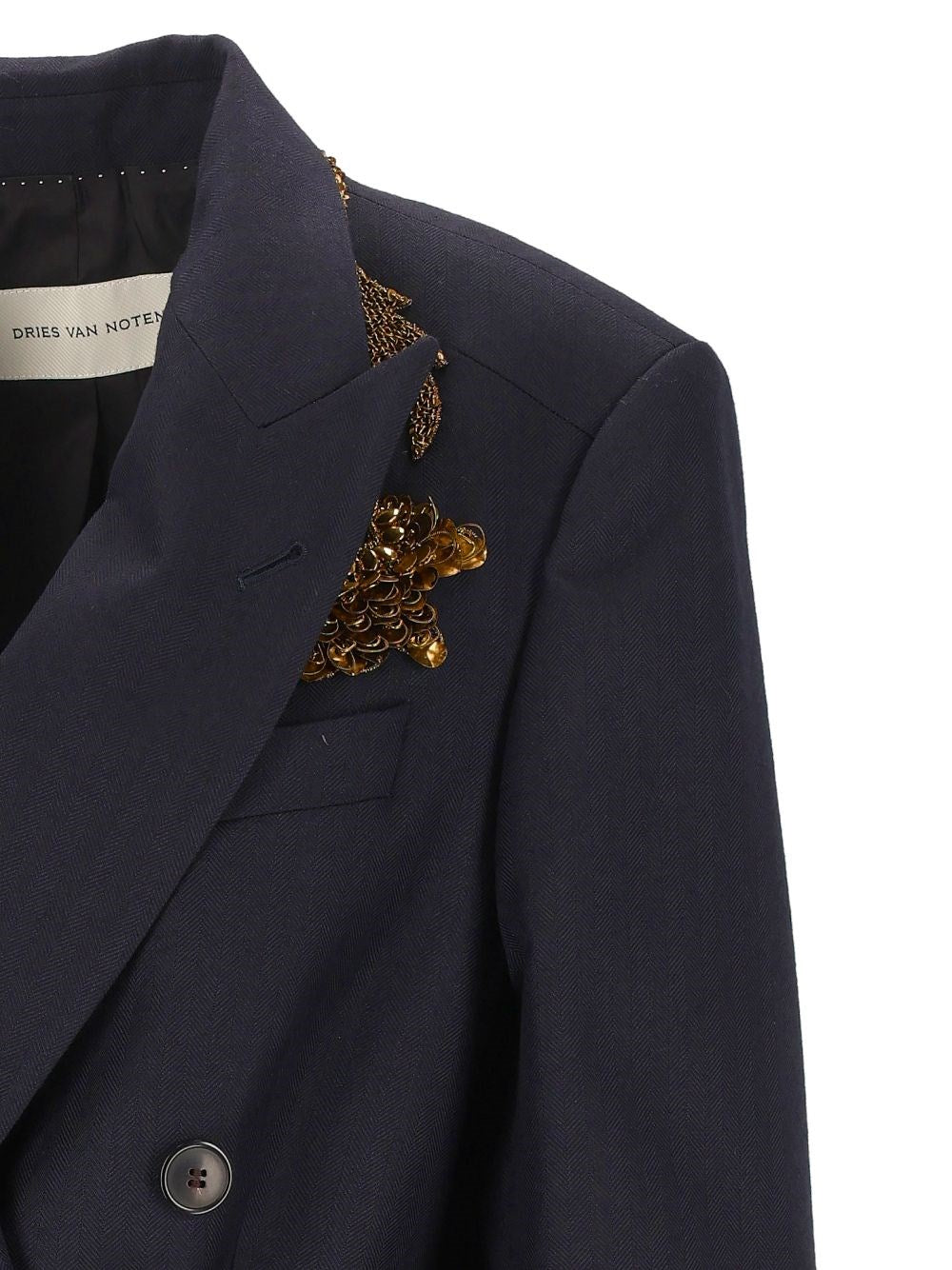 Dries Van Noten Women Embroidered Double-Breasted Blazer DRIES VAN NOTEN