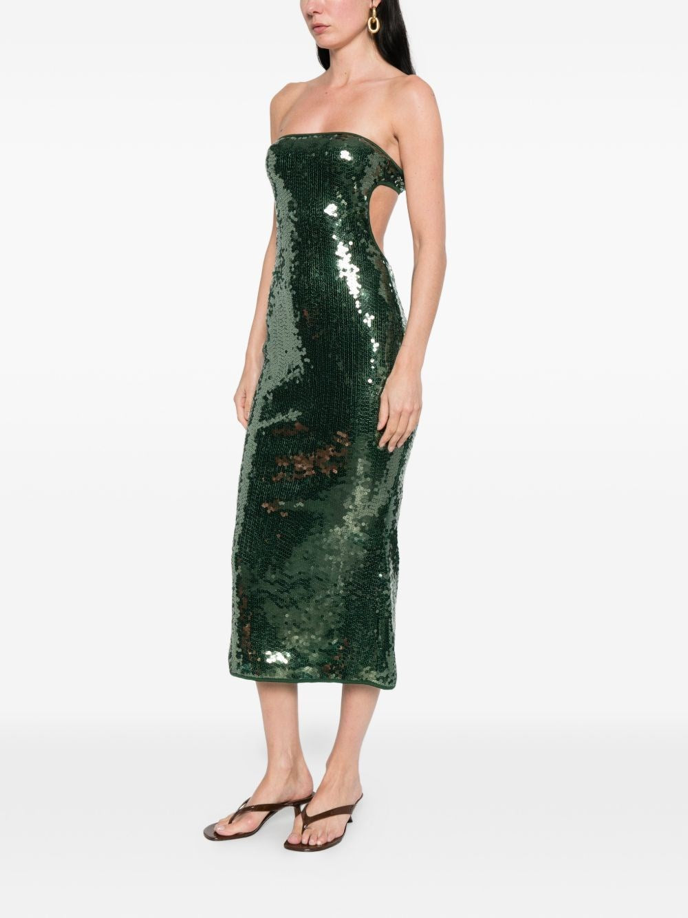 Oseree Women Sequins Midi Dress OSEREE