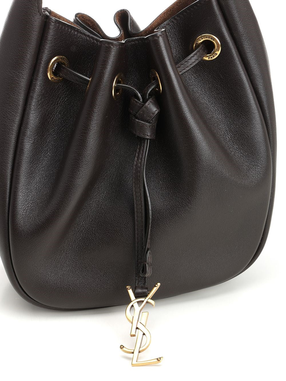 Saint Laurent Women Leather Bucket Bag SAINT LAURENT