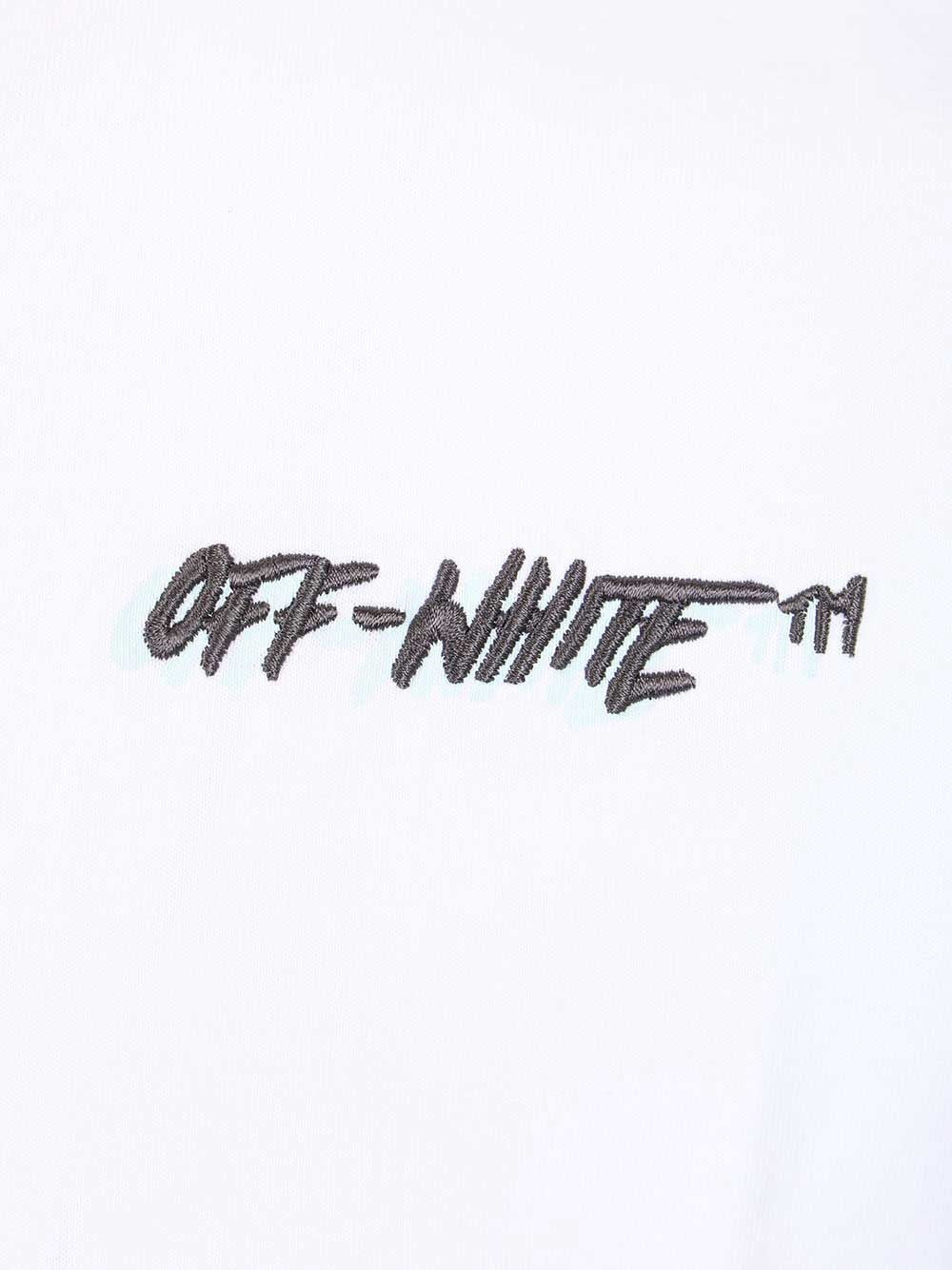 Off-White Men T-Shirt With Shadow Logo Print OFF-WHITE