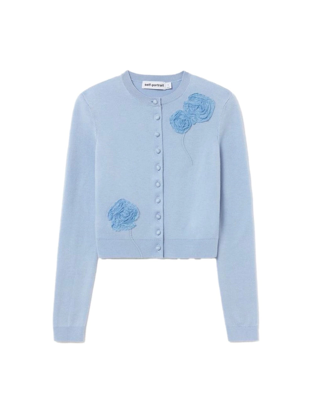 Self-Portrait Women Flower Knit Cardigan SELF-PORTRAIT