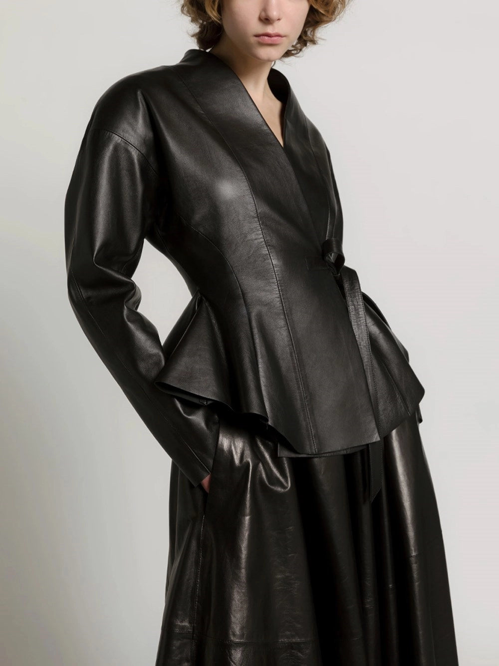 Alberta Ferretti Women Leather Skirt