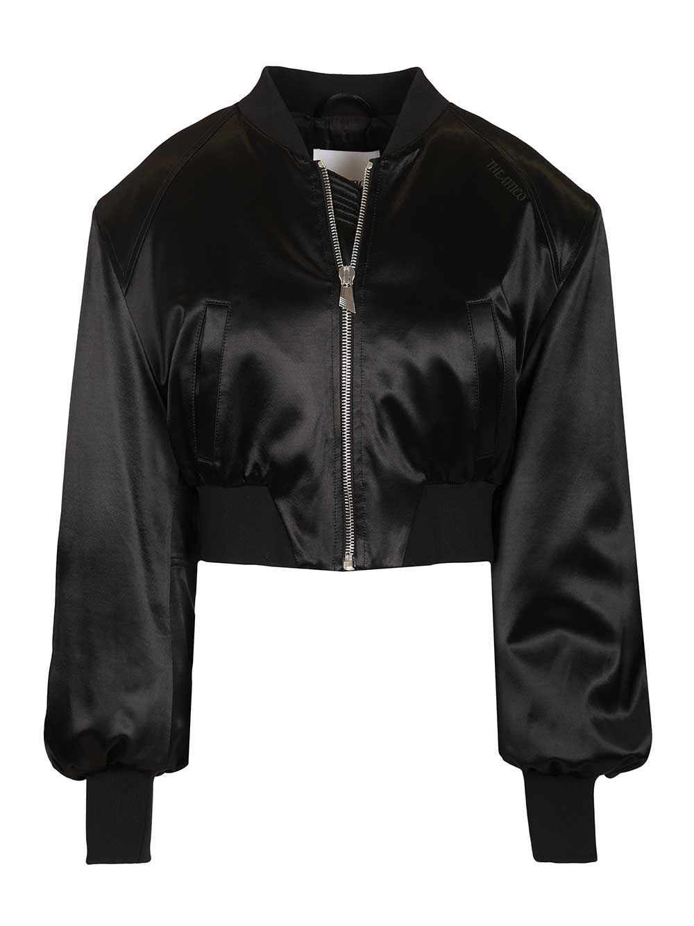 The Attico Women Satin Bomber Jacket THE ATTICO