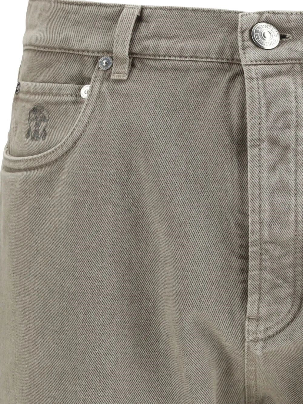 Brunello Cucinelli Men Dyed Denim Pants BRUNELLO CUCINELLI