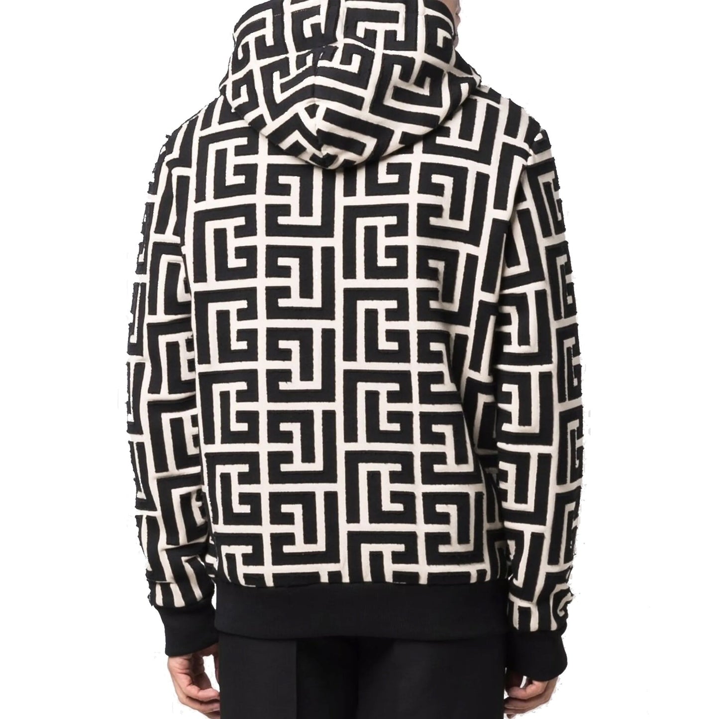Balmain Monogrammed Hooded Sweatshirt Men BALMAIN
