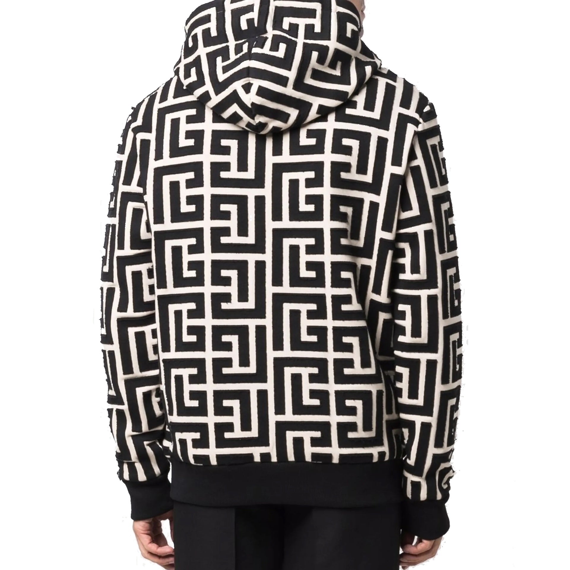 Balmain Monogrammed Hooded Sweatshirt Men BALMAIN