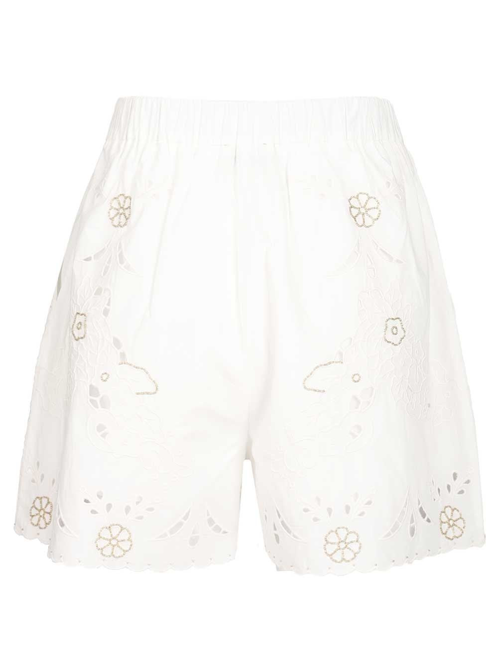 Forte_Forte Women Shorts With Embroidery FORTE FORTE