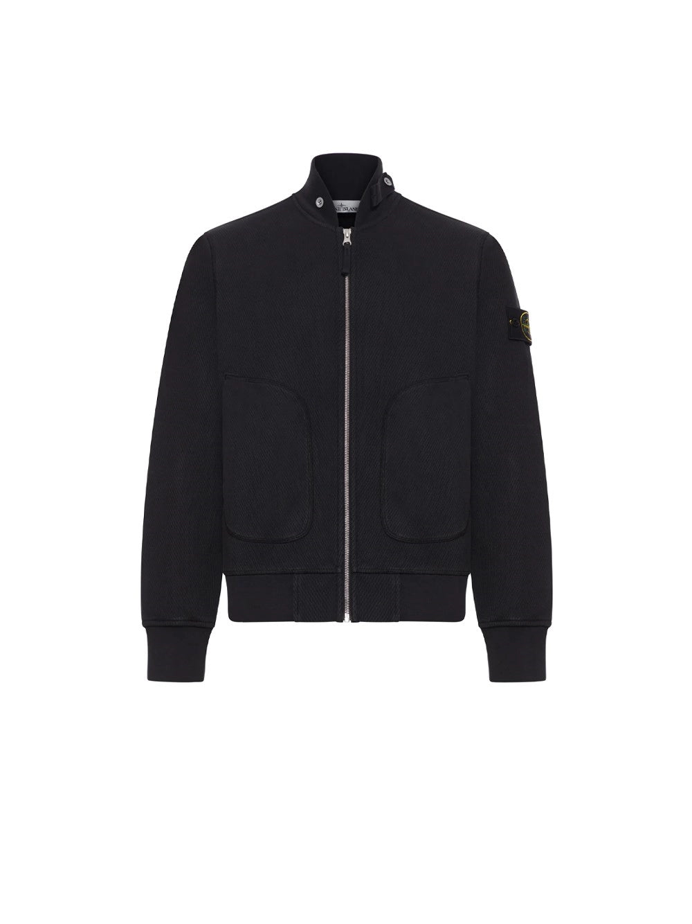 Stone Island Men Mesh Stitch Organic Cotton Fleece Sweatshirt STONE ISLAND