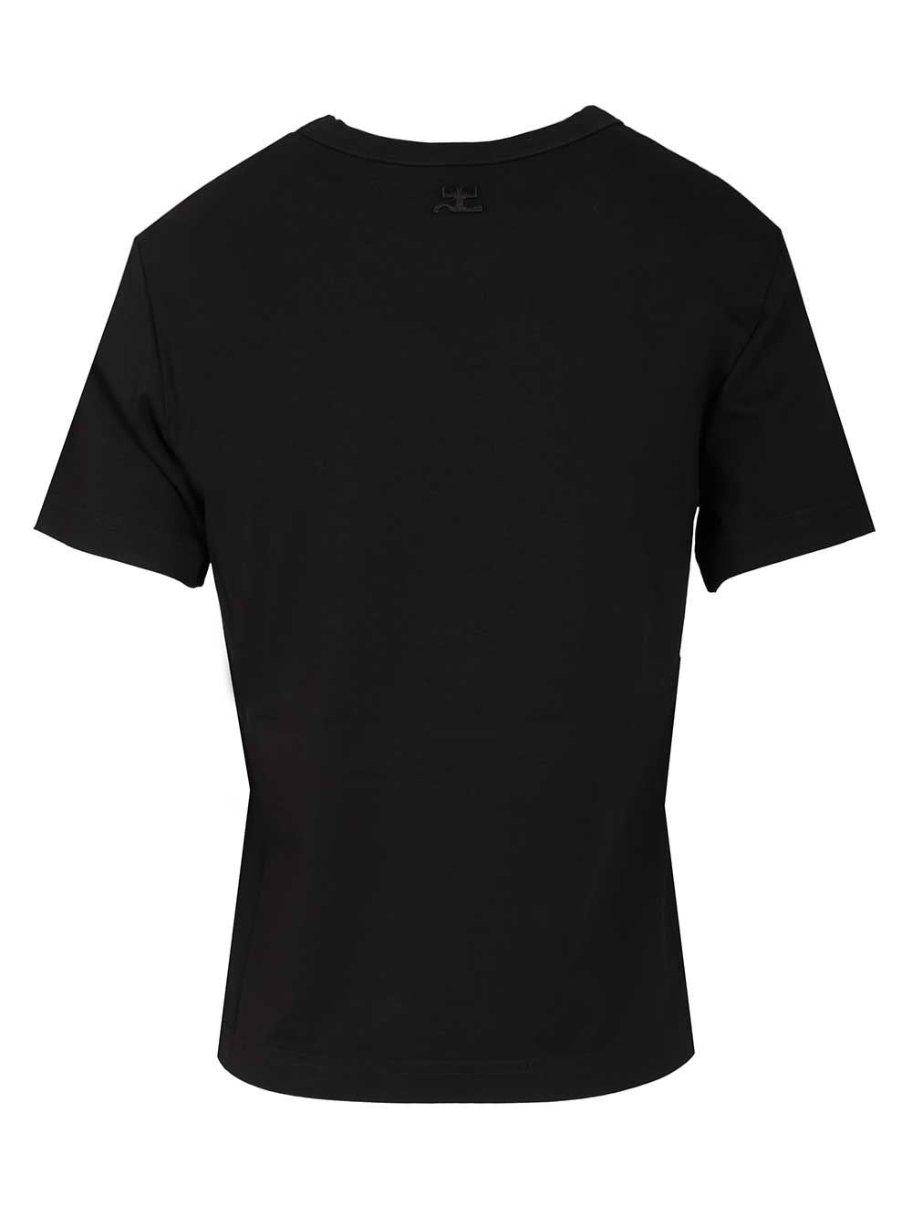 Courreges Women T-Shirt Embroidered Logo COURREGES
