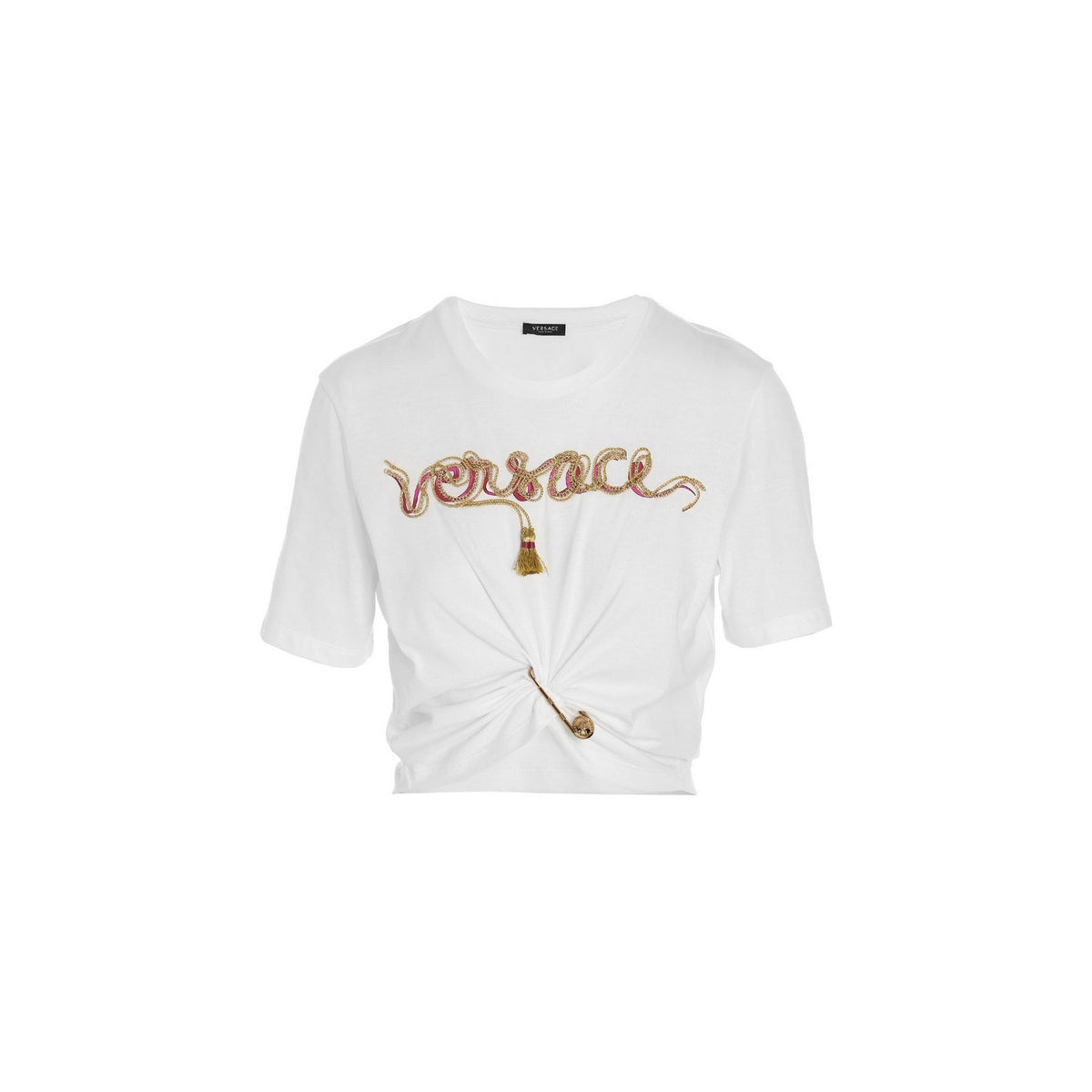 Versace Pin Logo T-Shirt Women VERSACE