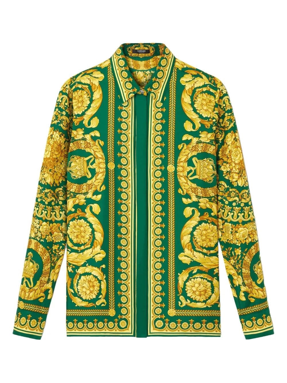 Versace Women Formal Shirt With `Baroque Heritage` Print VERSACE
