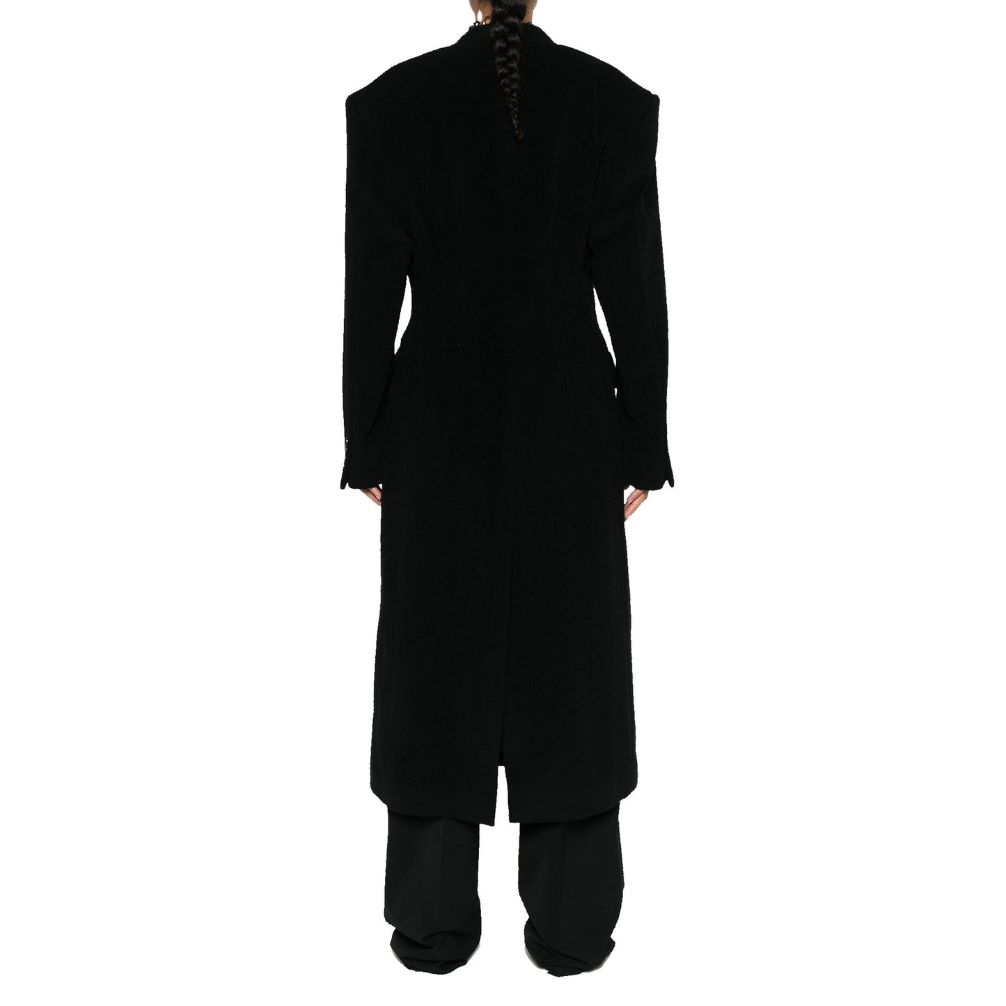 Balenciaga Cashmere And Wool Cinched Coat Women BALENCIAGA