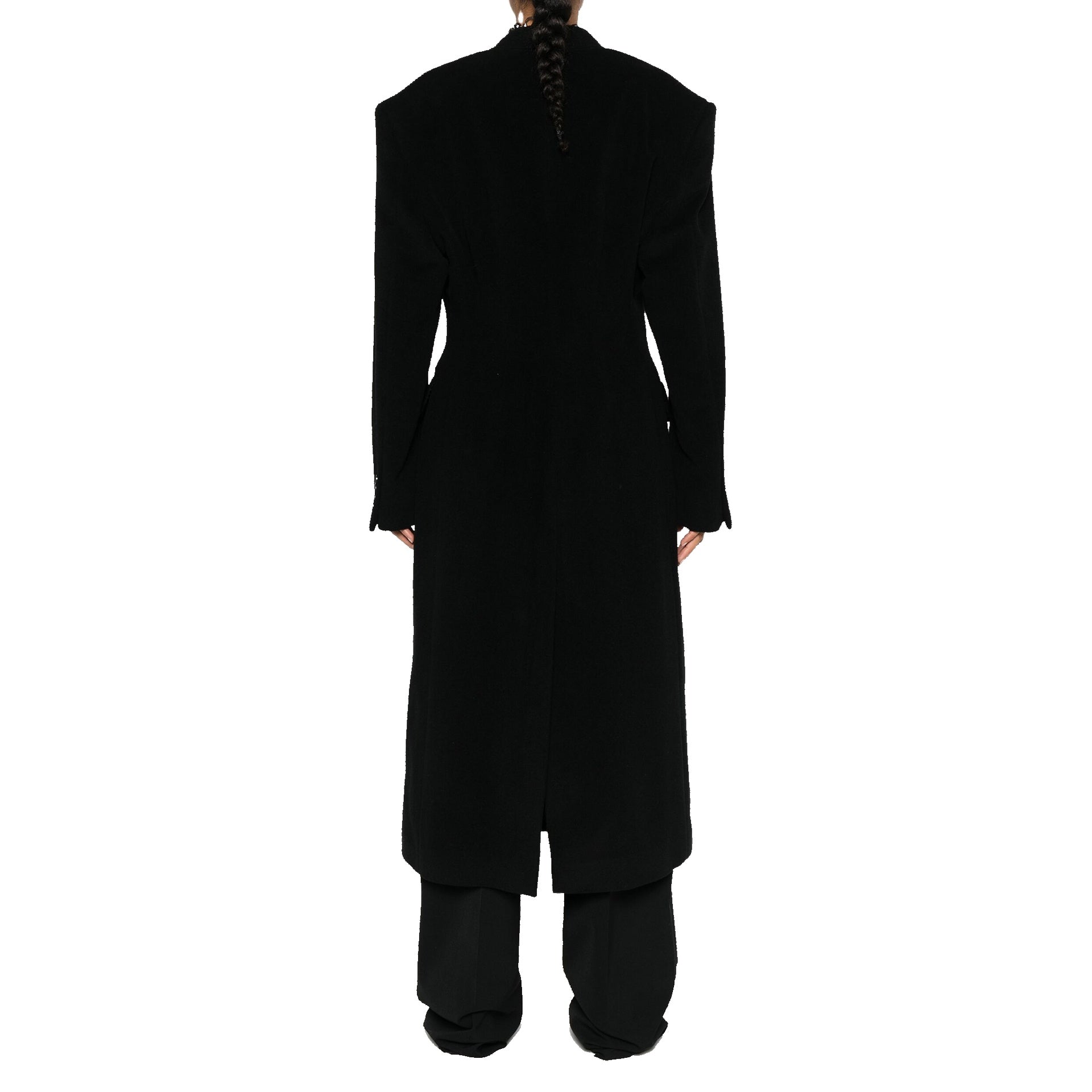 Balenciaga Cashmere And Wool Cinched Coat Women BALENCIAGA