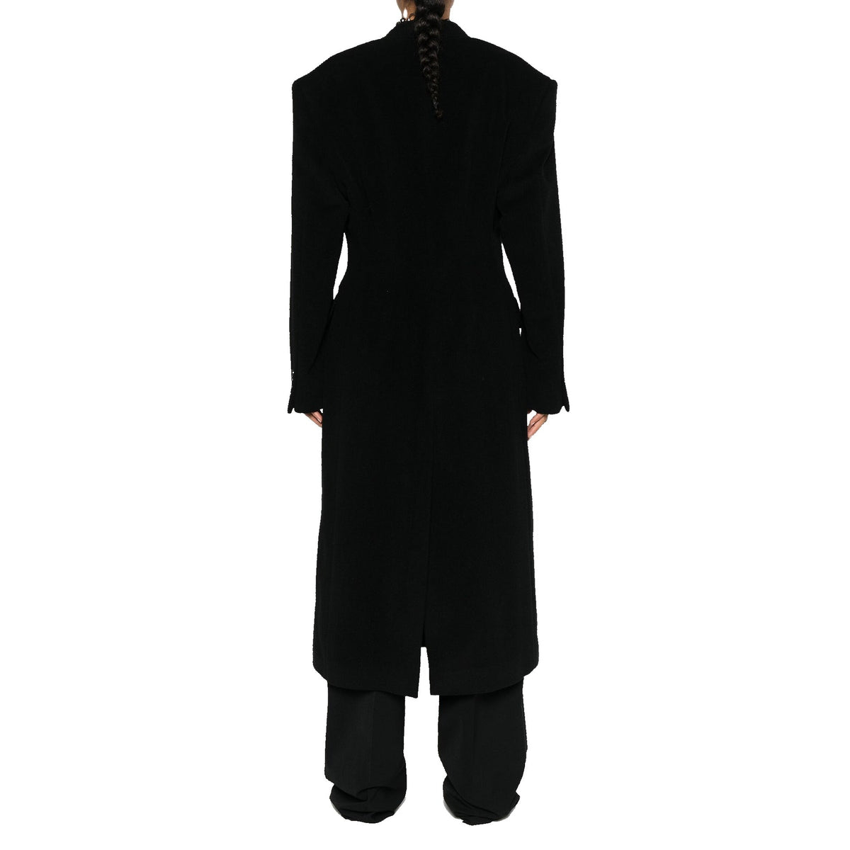 Balenciaga Cashmere And Wool Cinched Coat Women Women BALENCIAGA