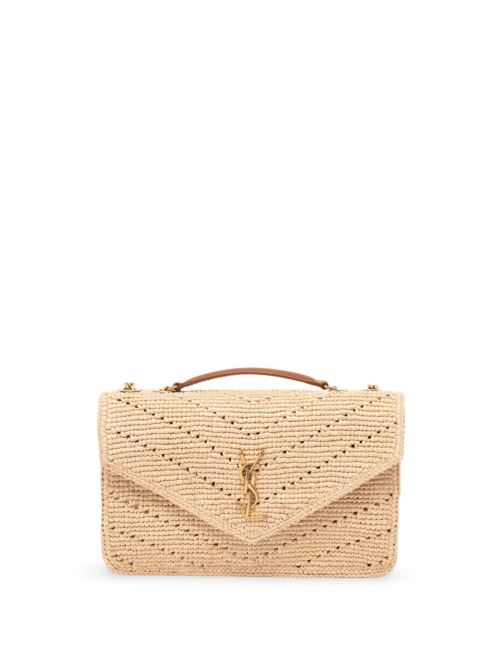 Saint Laurent Women `Loulou` Medium Raffia Bag SAINT LAURENT