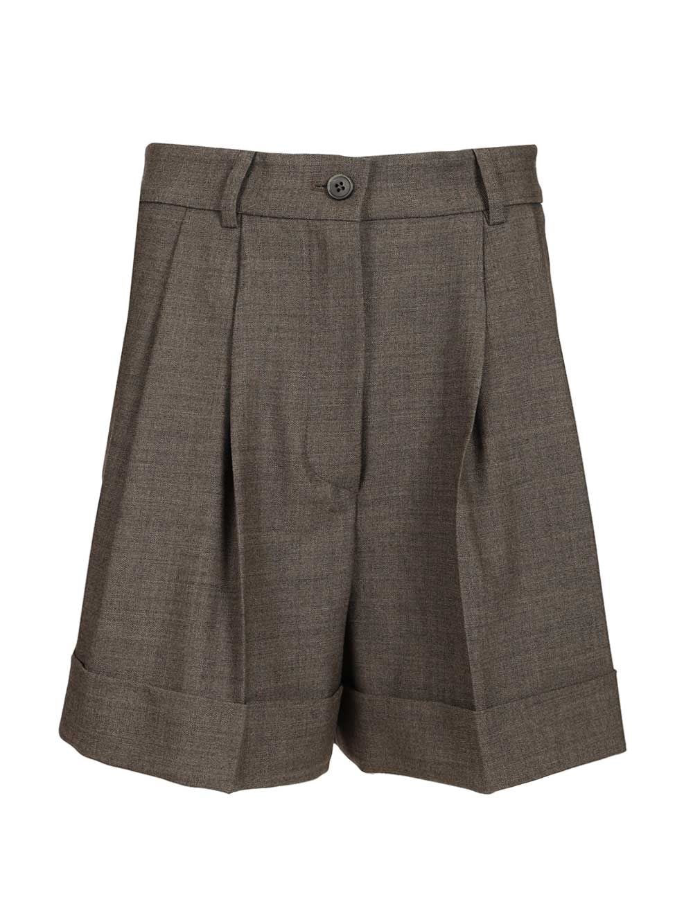 P.A.R.O.S.H. Women Wool Blend Pleated Shorts P.a.r.o.s.h.