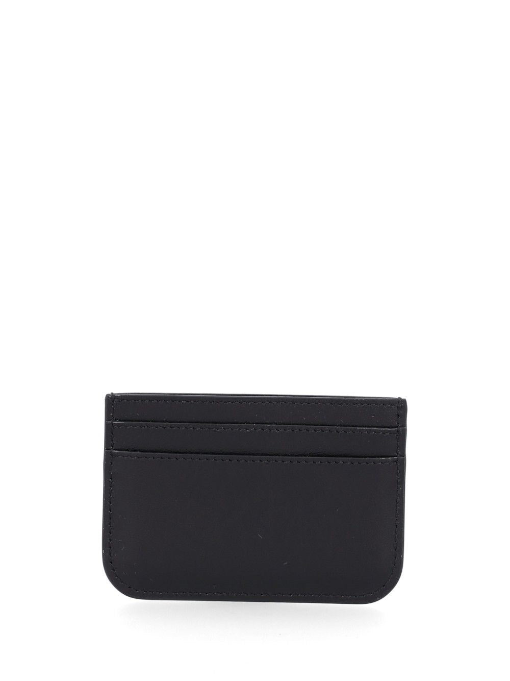 Fendi Women Leather Card Holder With Ff Logo FENDI