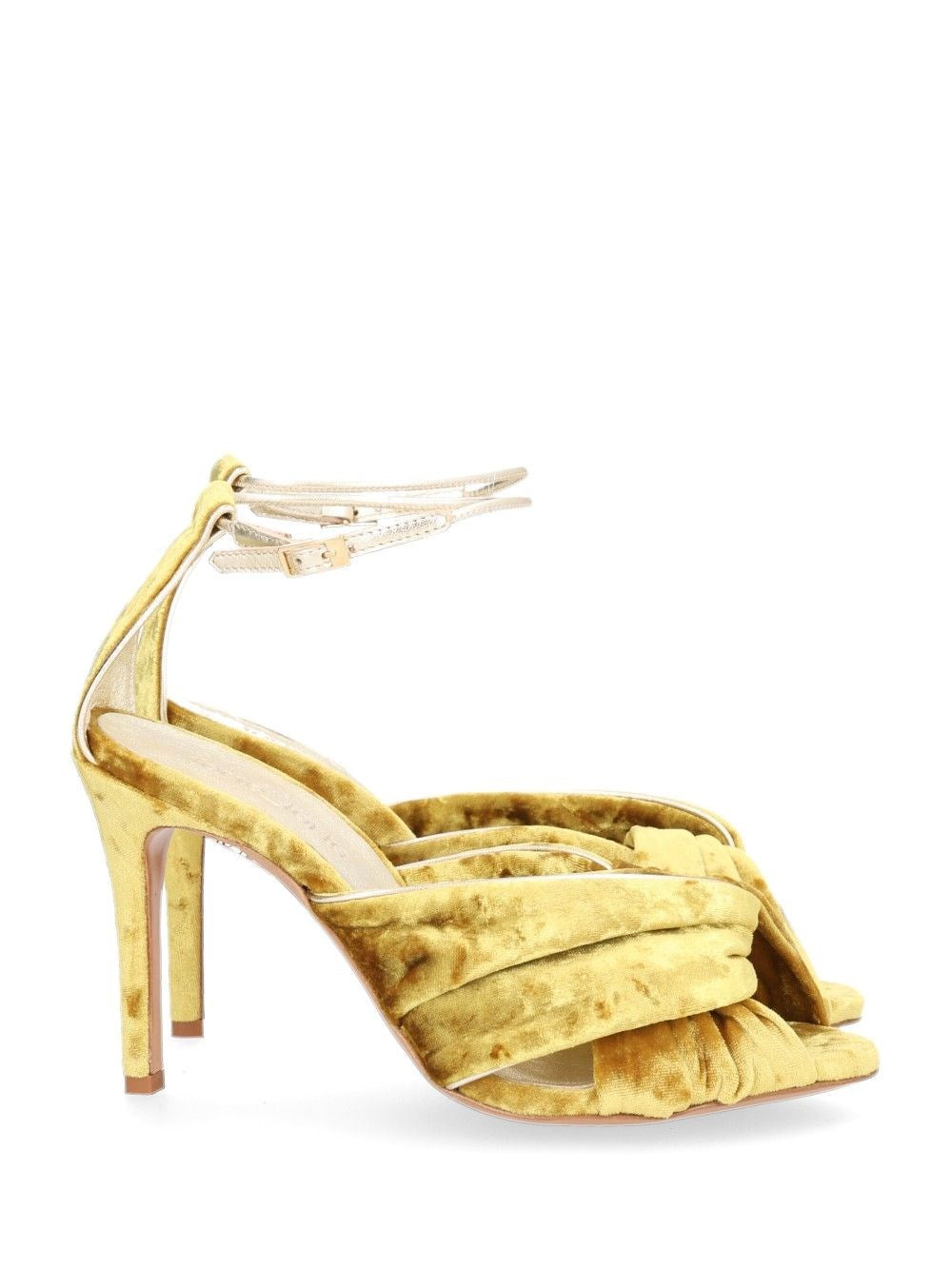 Forte_Forte Women Heliodore High Heel Velvet Crossover Sandal FORTE FORTE