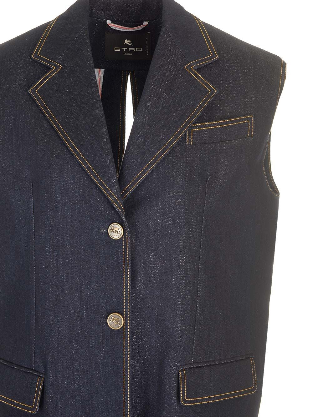 Etro Women Denim Waistcoat ETRO