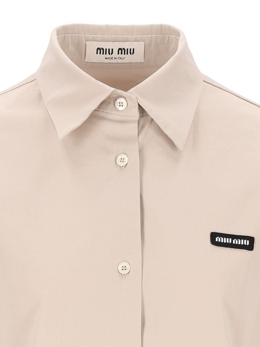 Miu Miu Women Stretch Poplin Shirt MIU MIU