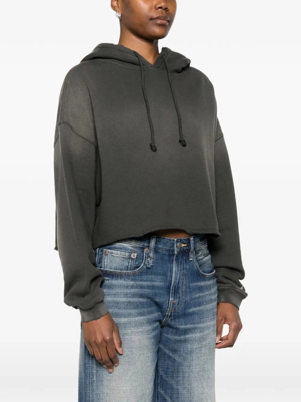 Golden Goose Women `Star` Oversize Cropped Hoodie GOLDEN GOOSE