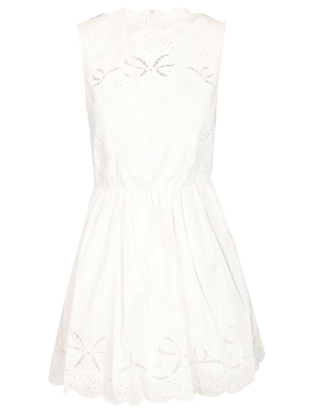Self-Portrait Women White Mini Dress SELF-PORTRAIT