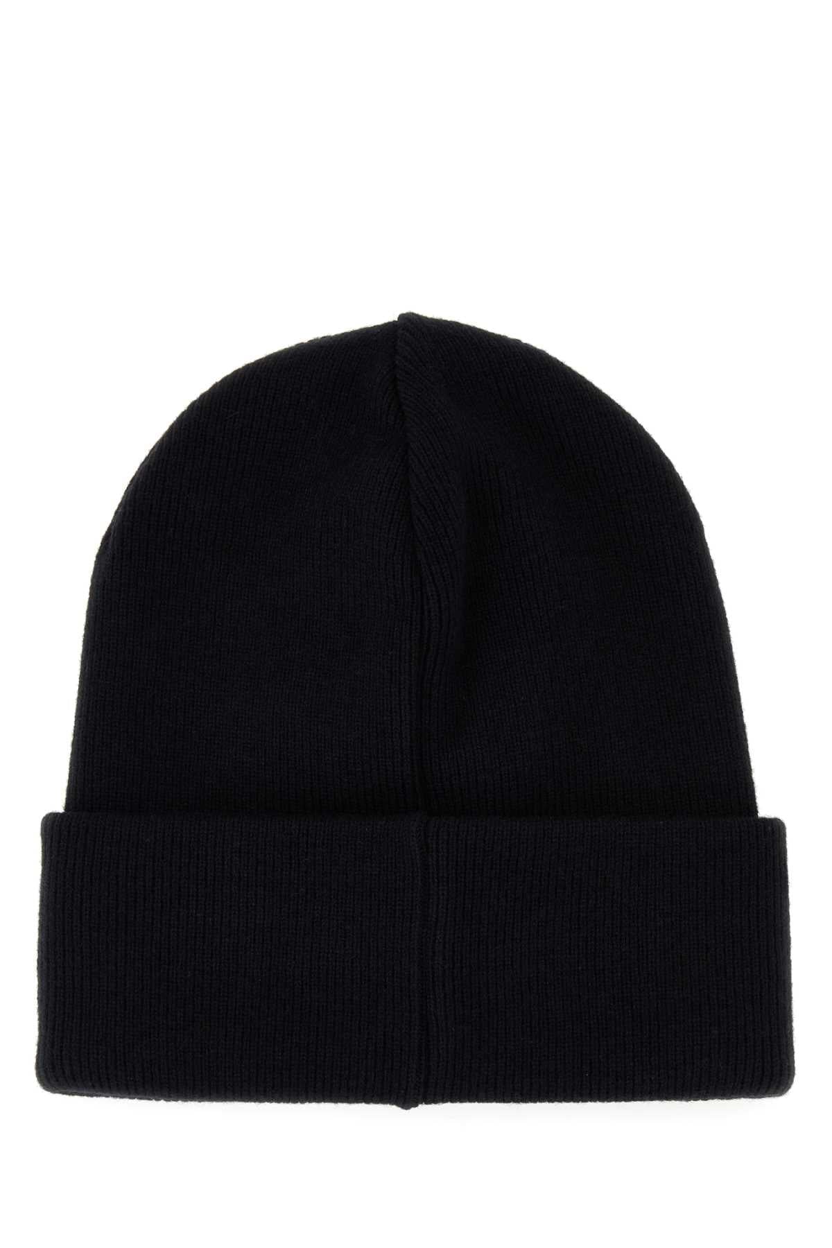 Dsquared Men Black Wool Beanie Hat DSQUARED2